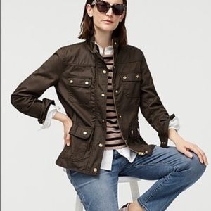 J. Crew The Downtown Field Jacket Waxed Cotton